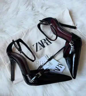 Zara Pointed Toe Ankle Strap Heels
