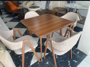 Luxury Mid-Century 4-Seater Dining Set – Brand New