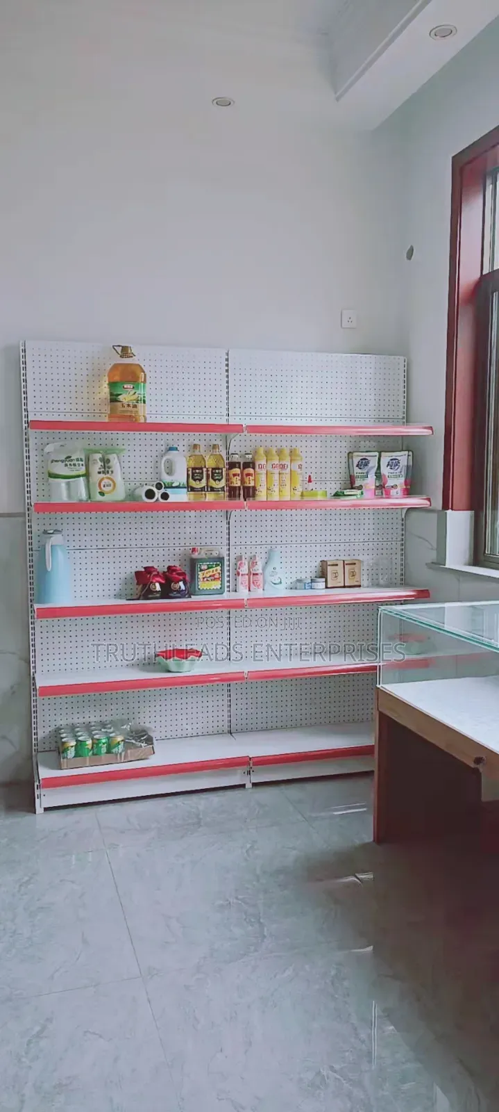 High Quality Two Merged Imported Gondola Display Shelf