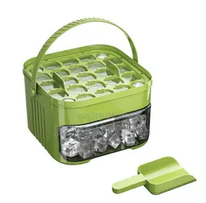 Ice Cube Maker With Storage Box Scoop