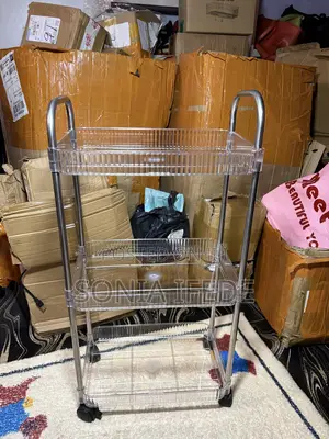 3 Tier Acrylic Multi-Purpose Storage Trolley