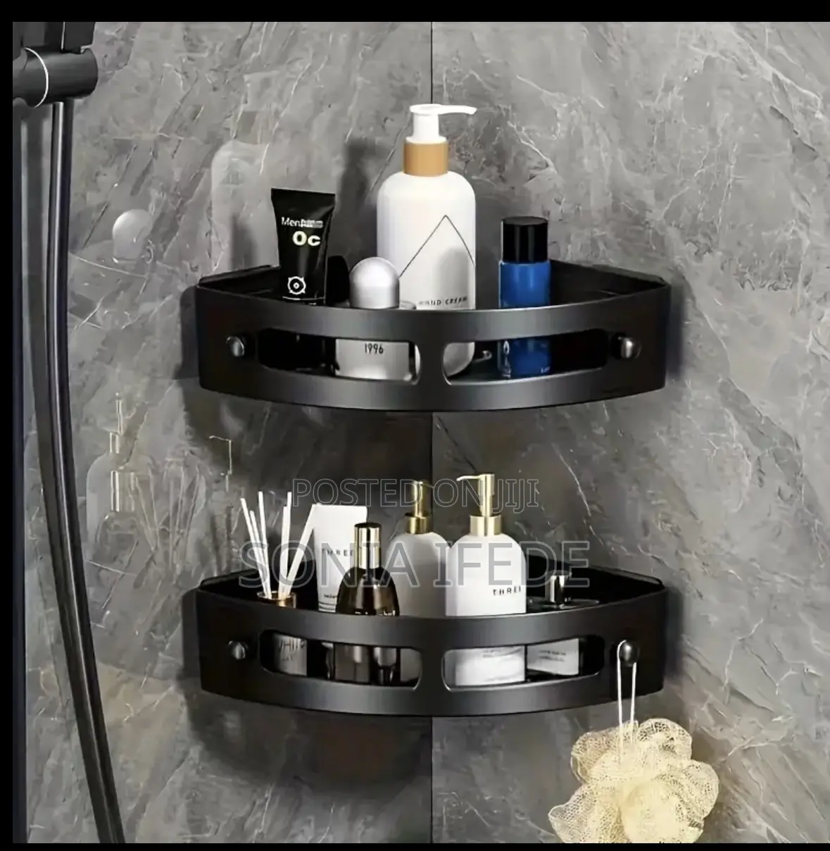 Upgraded Punch-Free Bathroom Triangle Corner Rack