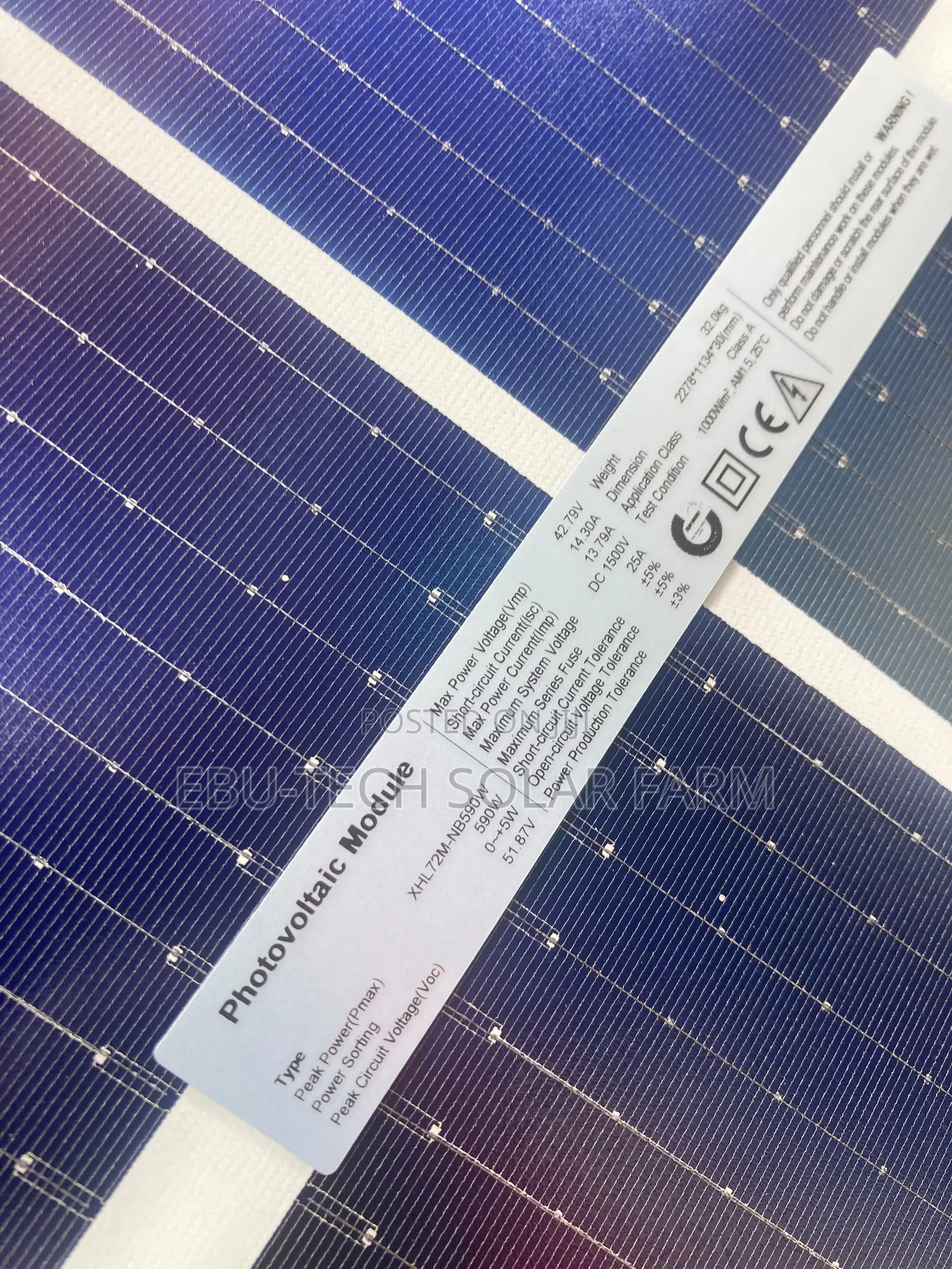 620w Monoficial Solar Panels