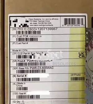 PWR-C5-600wac=, Cisco PWR-C5-600wac= Power Supply, 600w AC