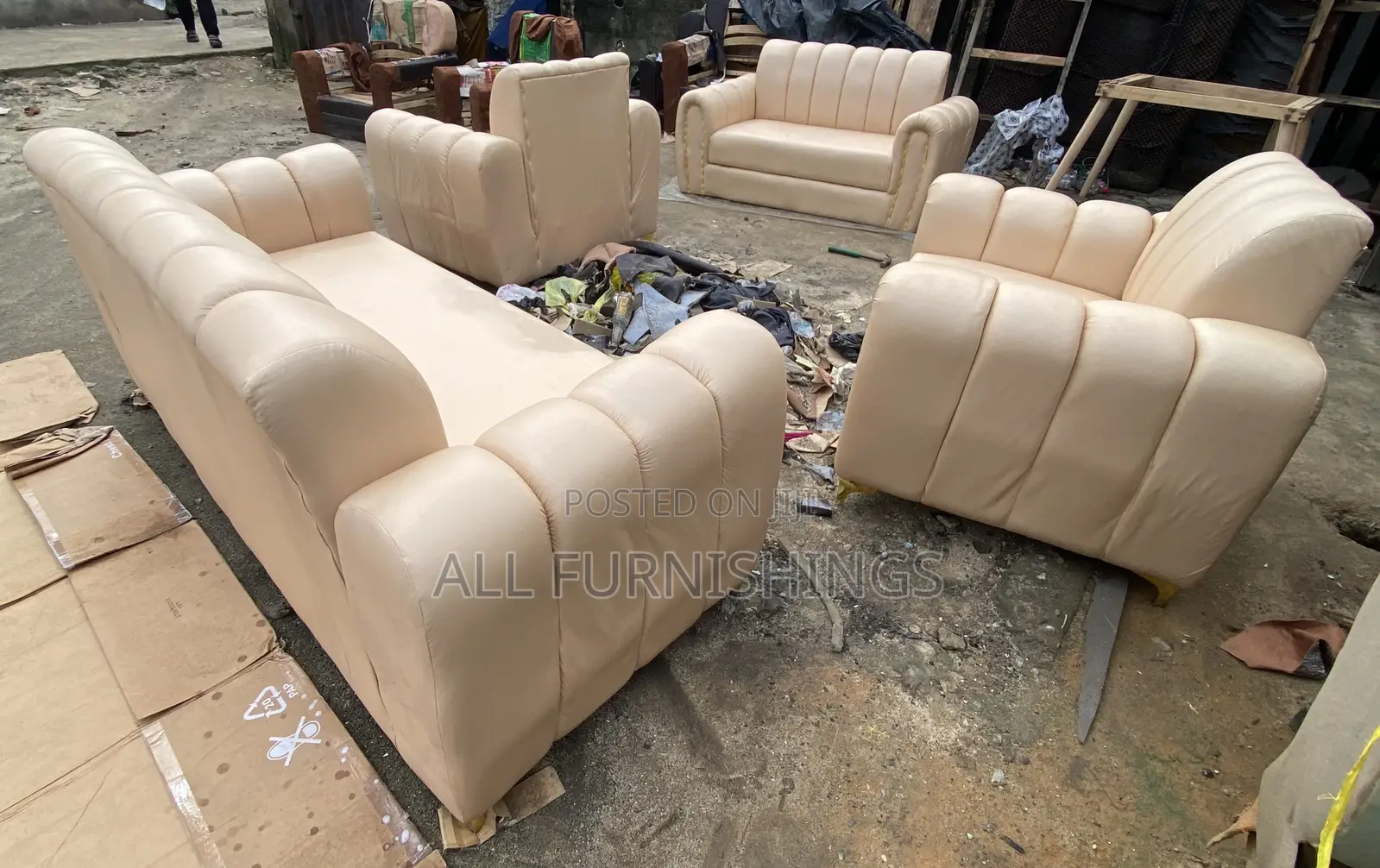 7 Seater Upholstered Sofa Set