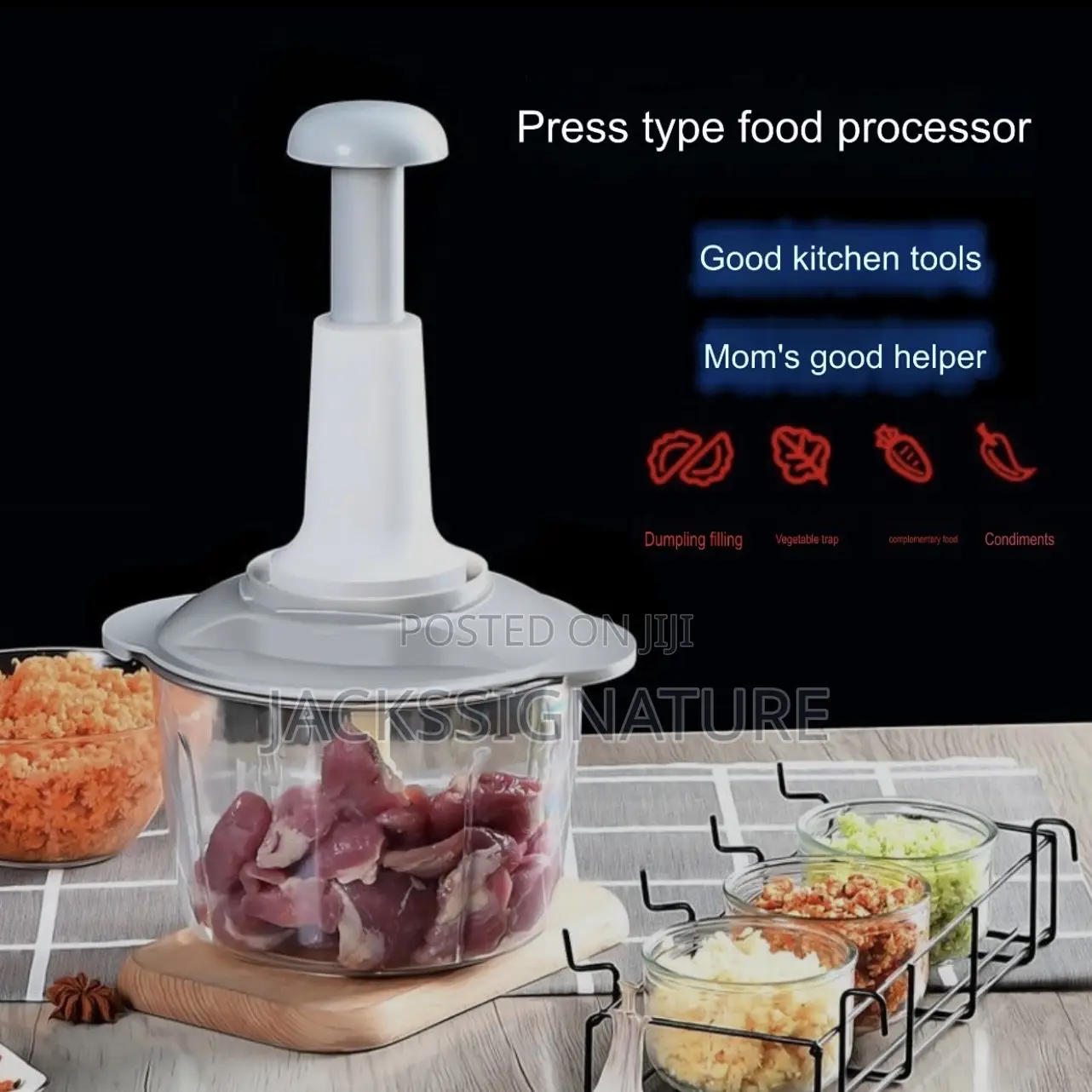 Manual Pressed Food Processor