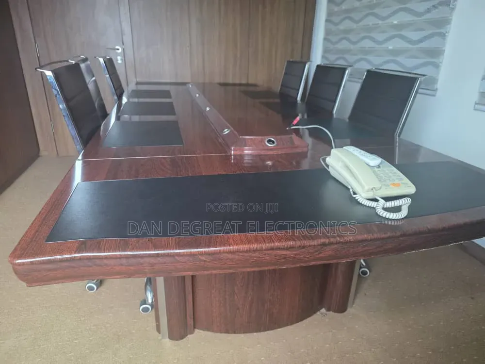 8 Seaters Conference Table and 6 Conference Chairs