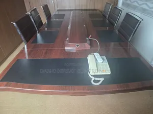 8 Seaters Conference Table and 6 Conference Chairs