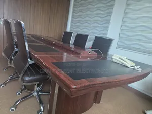 8 Seaters Conference Table and 6 Conference Chairs