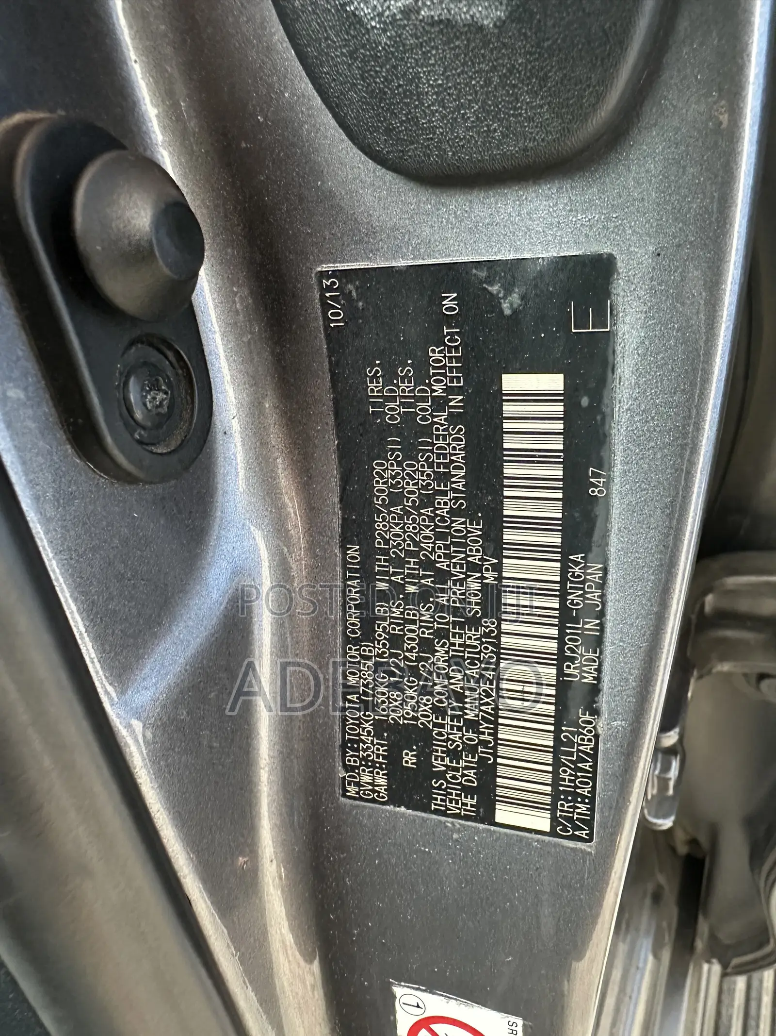 Lexus LX 570 AWD 2014 Gray