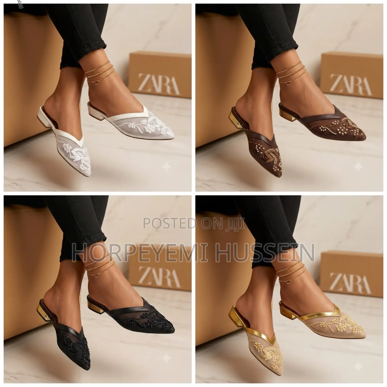 Zara Half Shoe Slippers