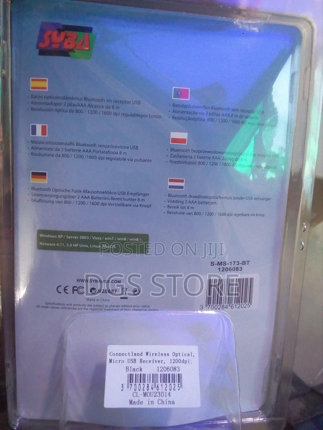 Syba Bluetooth Wireless Optical Mouse CL -Mou23014
