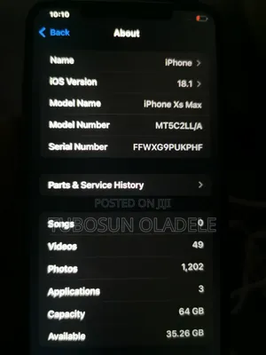 Apple iPhone XS Max 64 GB Gold