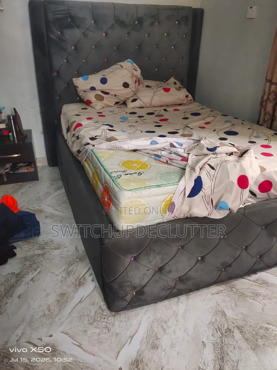 Quality 4x6 Bedframe + Foam – Excellent Condition