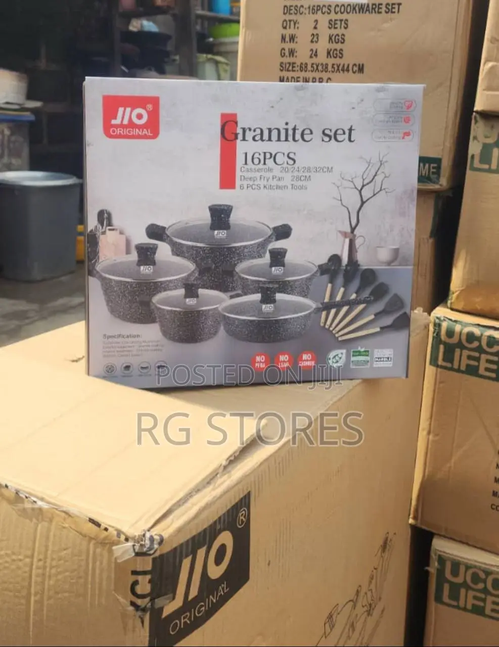 16pcs Jio Granite Pot Set