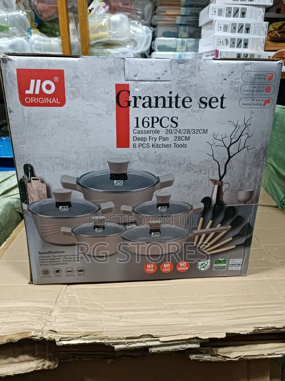 16pcs Jio Granite Pot Set