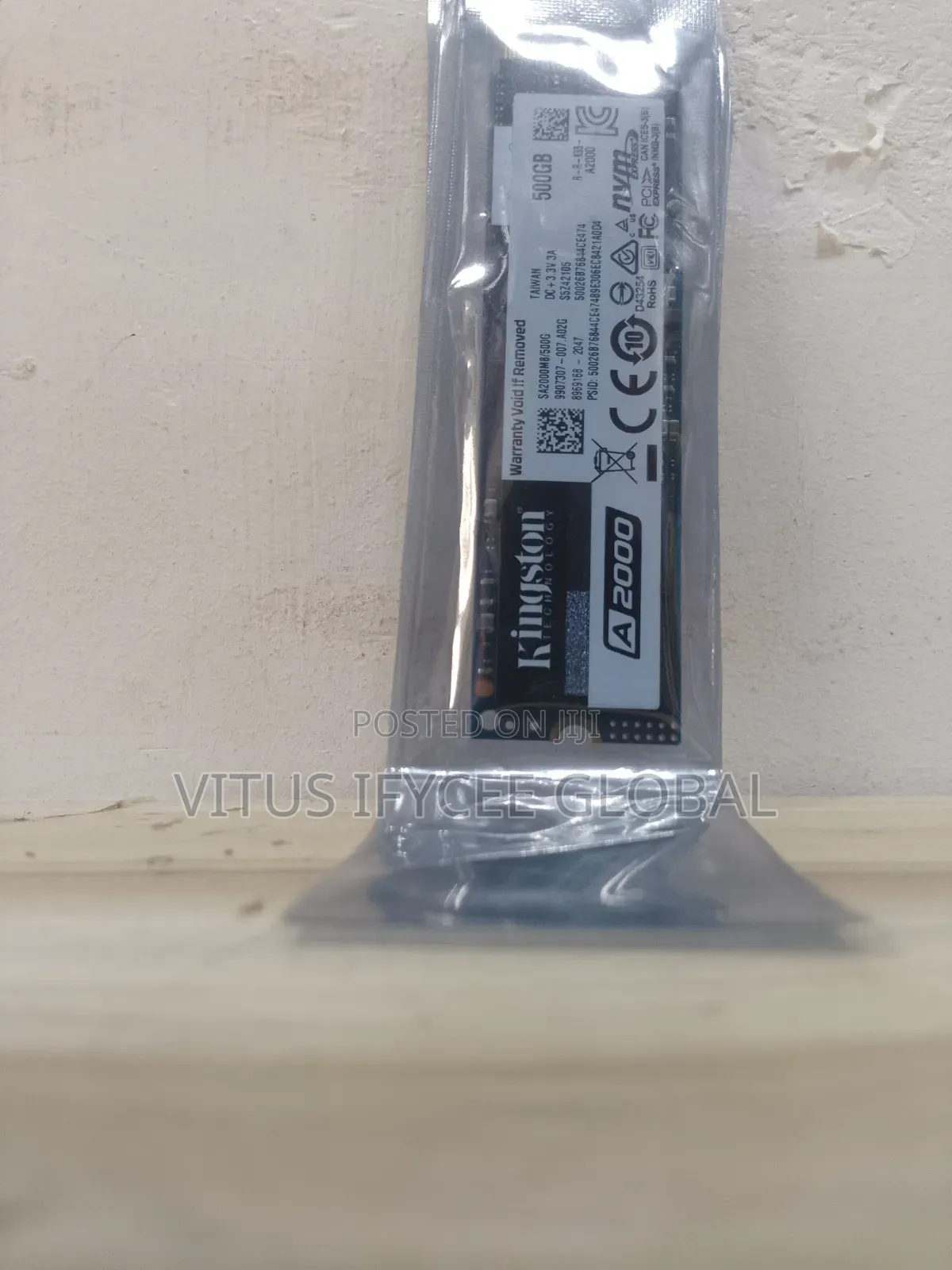 Kingston A2000 M.2 MVMe 500gb