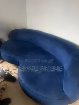Blue Curvy Sofa