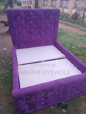 A Fairly Used Bed Frame, Purple Colour Is Available for Sell