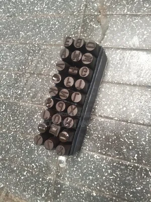 36-Piece Steel Letter Number Punch Set