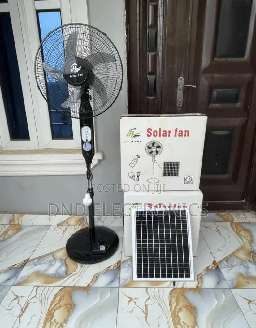 JIUHANG Solar Standing Fan AC/Dc