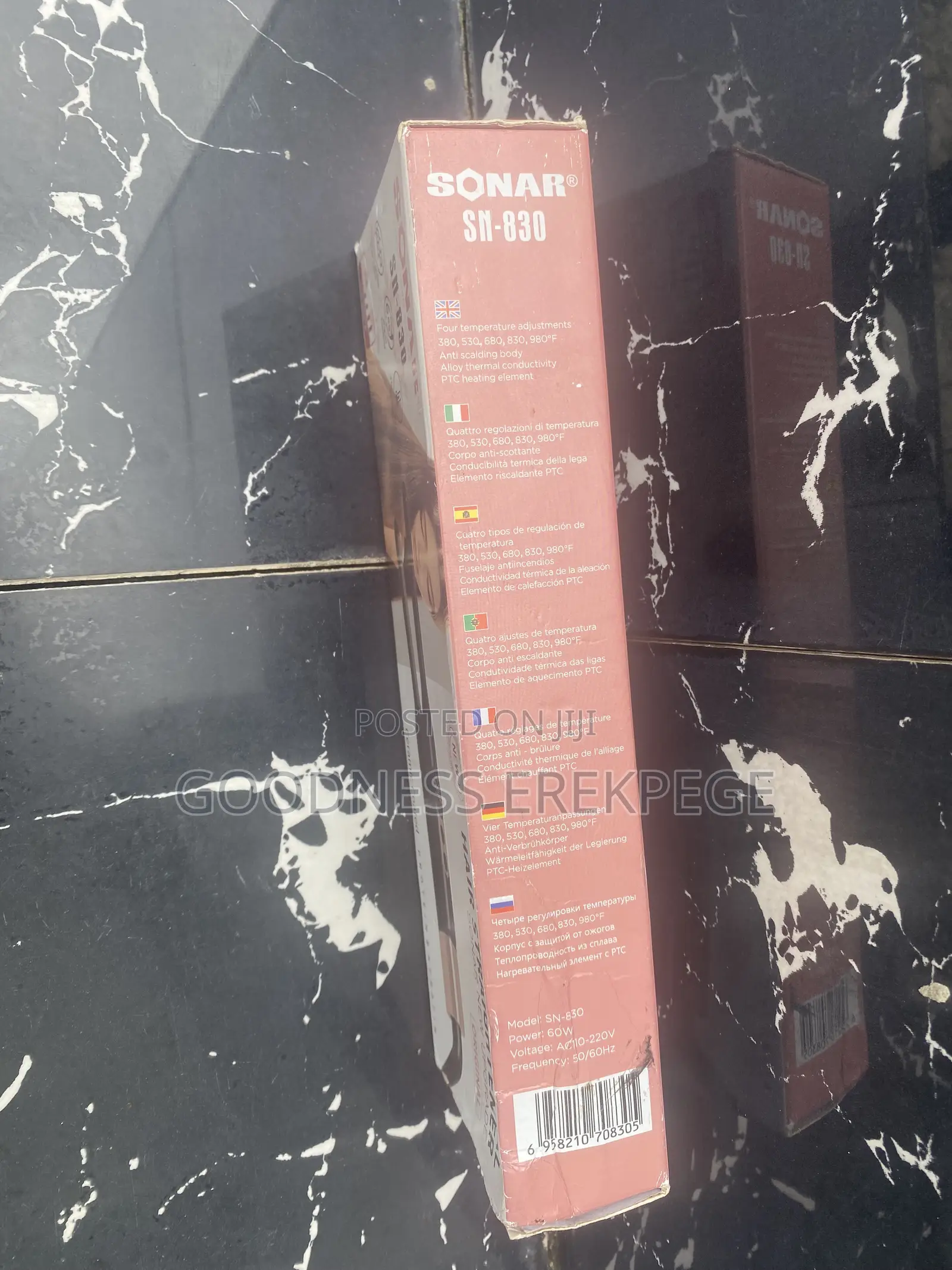 Sonar Professional Hair Straightener