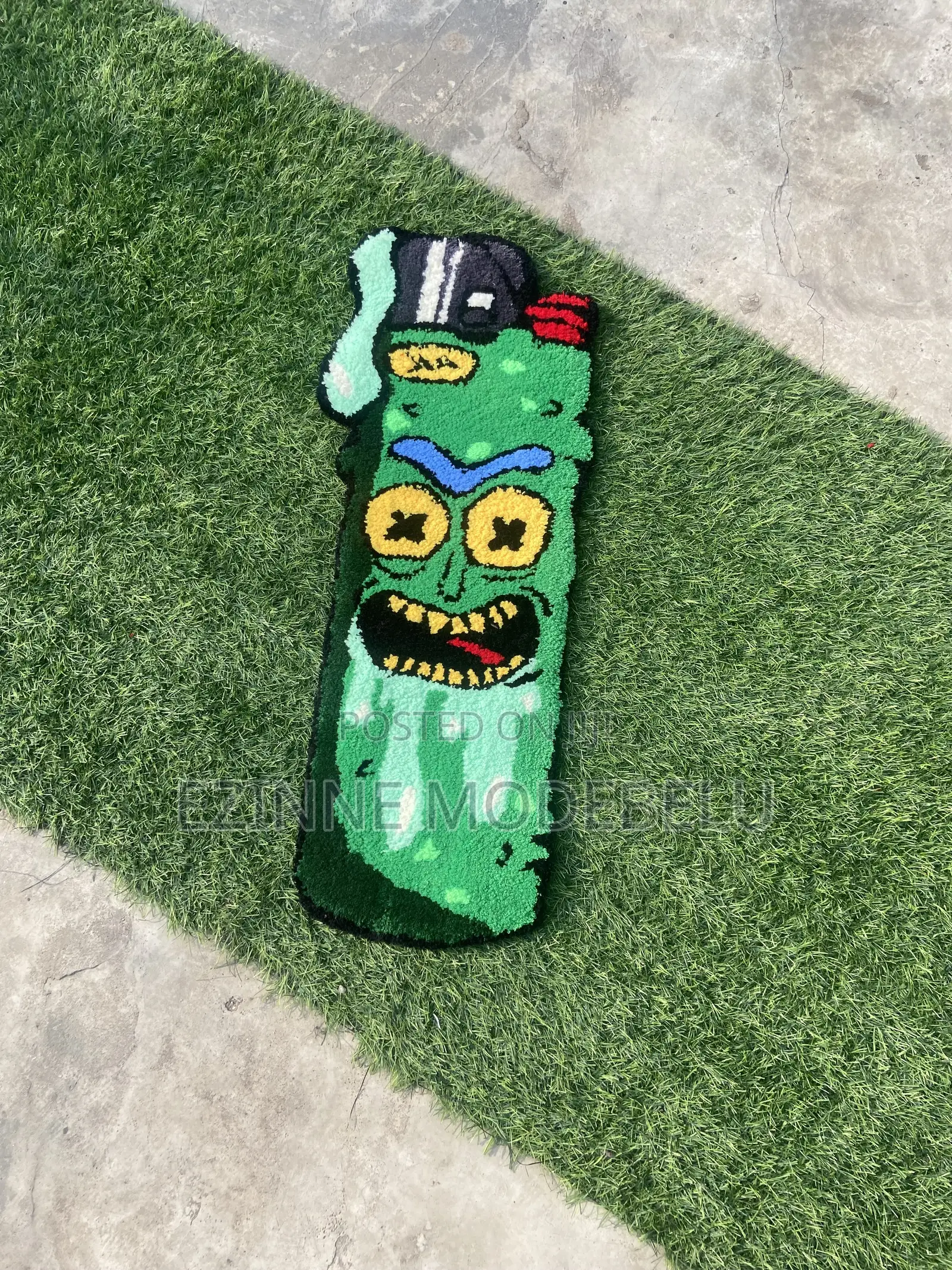 Custom Handmade Tufted Character Lighter Rug