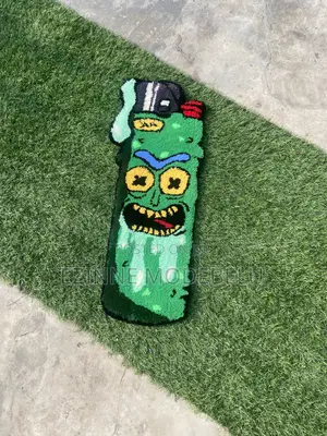 Custom Handmade Tufted Character Lighter Rug