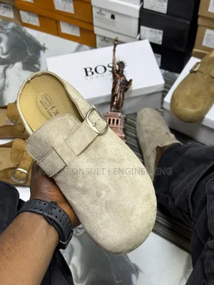 Boss Leather Half Slides