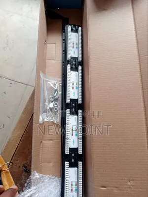 D-Link 24-Port Cat6 UTP Patch Panel–1U Rack Mount Network Patch Panel