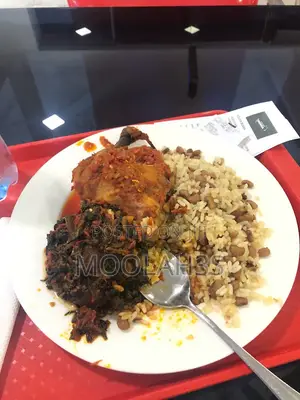 Benin Pepper Rice (Izoko) and Ofada Rice With Assorted Meat - Lekki