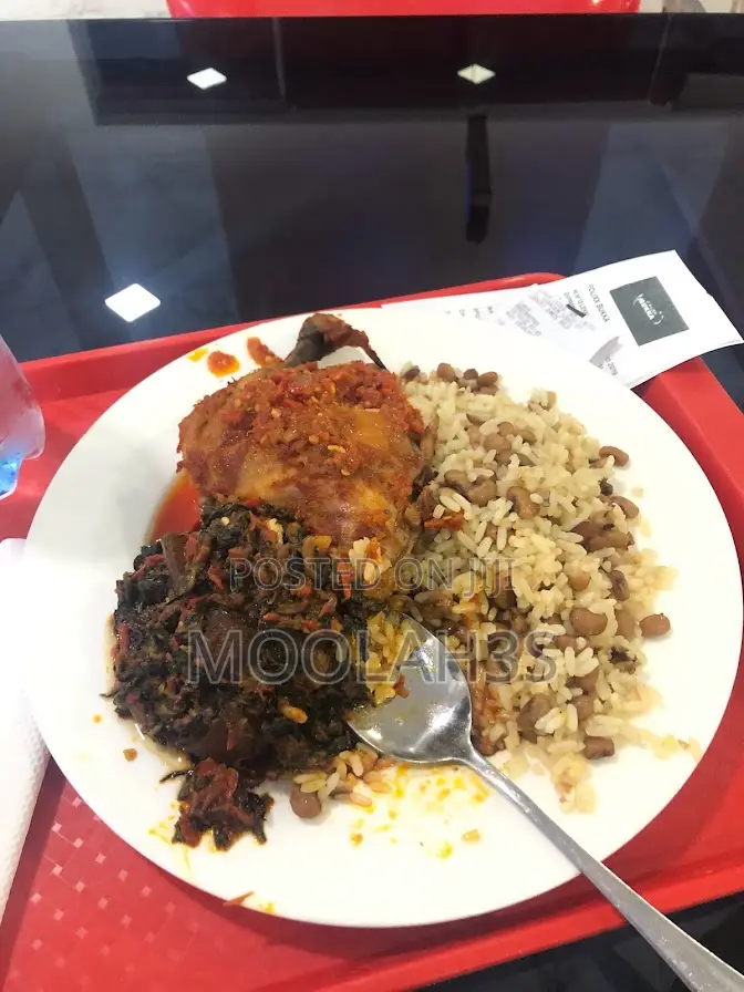 Benin Pepper Rice (Izoko) and Ofada Rice With Assorted Meat - Lekki