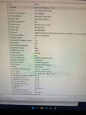 Desktop Computer HP 200 G4 22 All-in-One 8GB Intel Core i3 HDD 1T