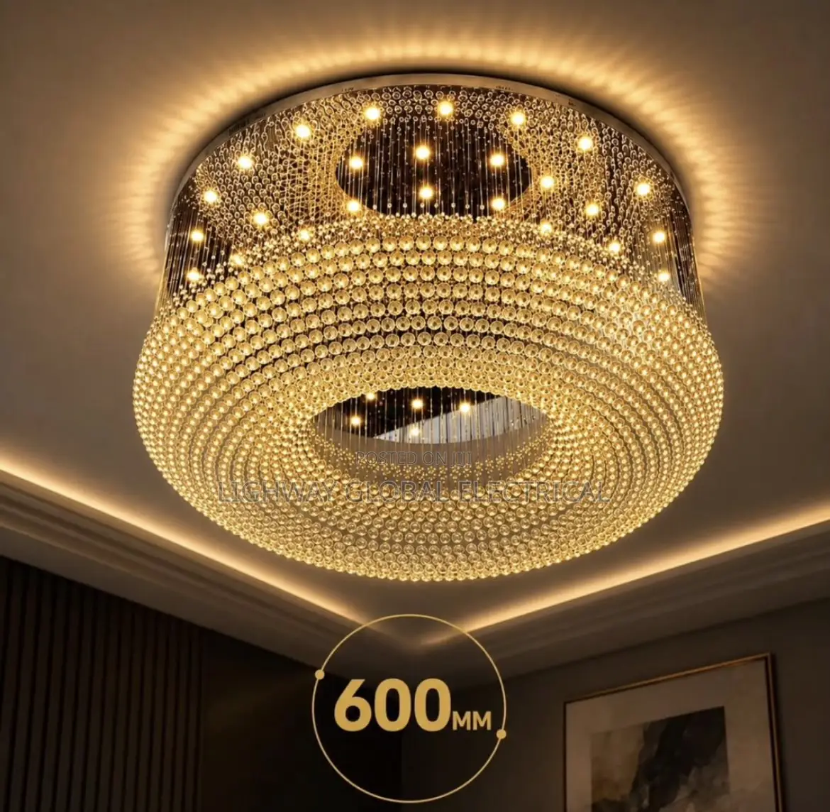 Rain Drop Luxury Crystal Bead Chandelier