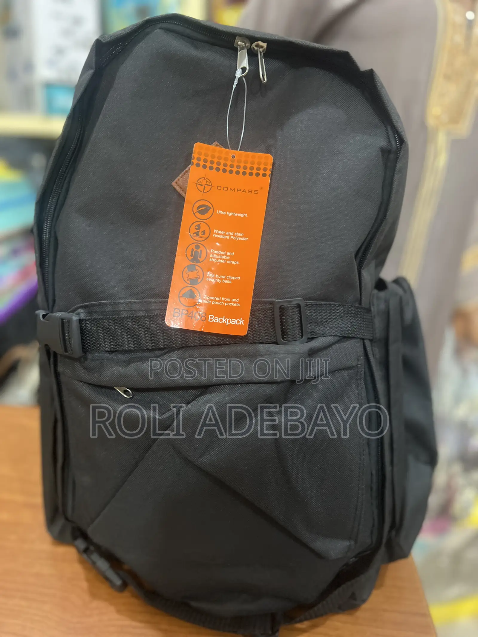 Durable Black Bag From Compass