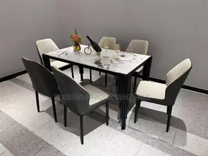 High Quality, Marble Dining, Set With 6 Chairs Vailable to Pick Up