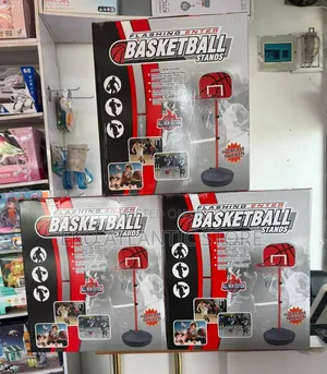 7ft Tall Medium Sized Basketball Stand.