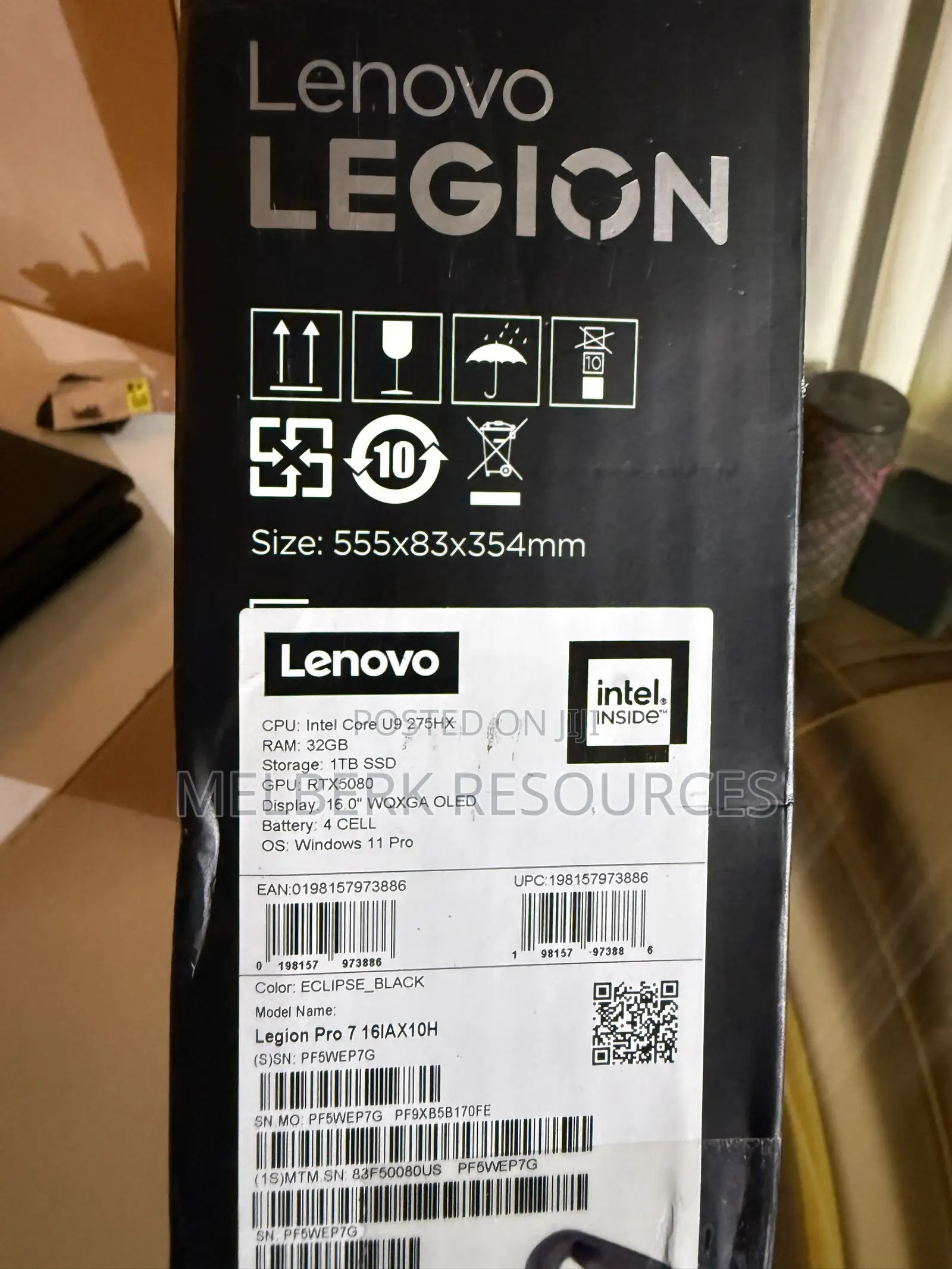 Laptop Lenovo Legion Pro 7 32GB Intel Core Ultra 9 SSD 1T