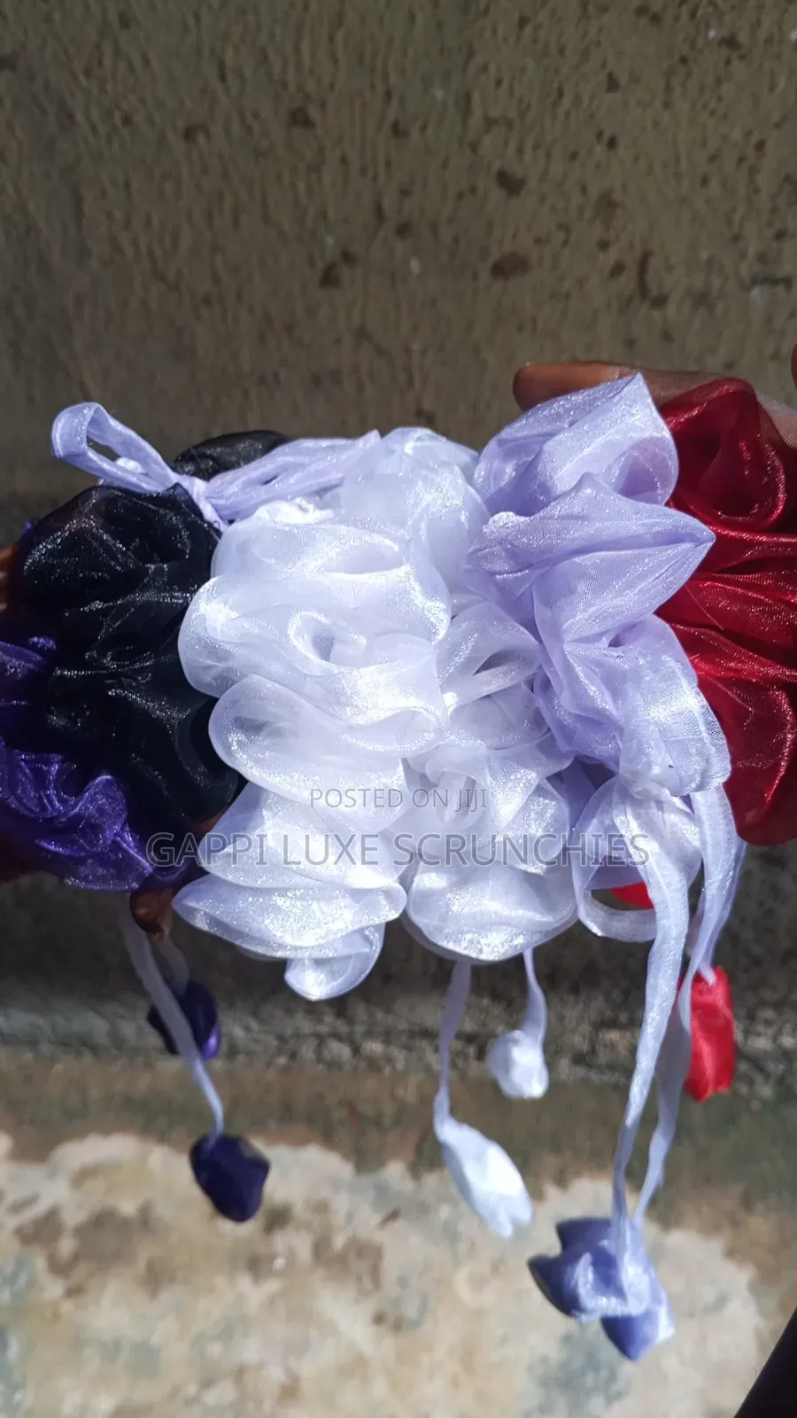 Tulip Organza Scrunchies