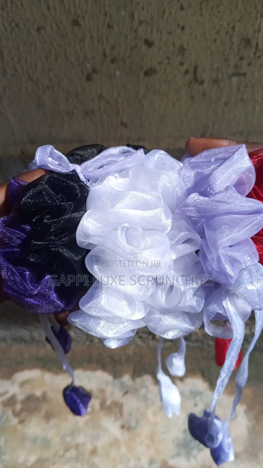 Tulip Organza Scrunchies
