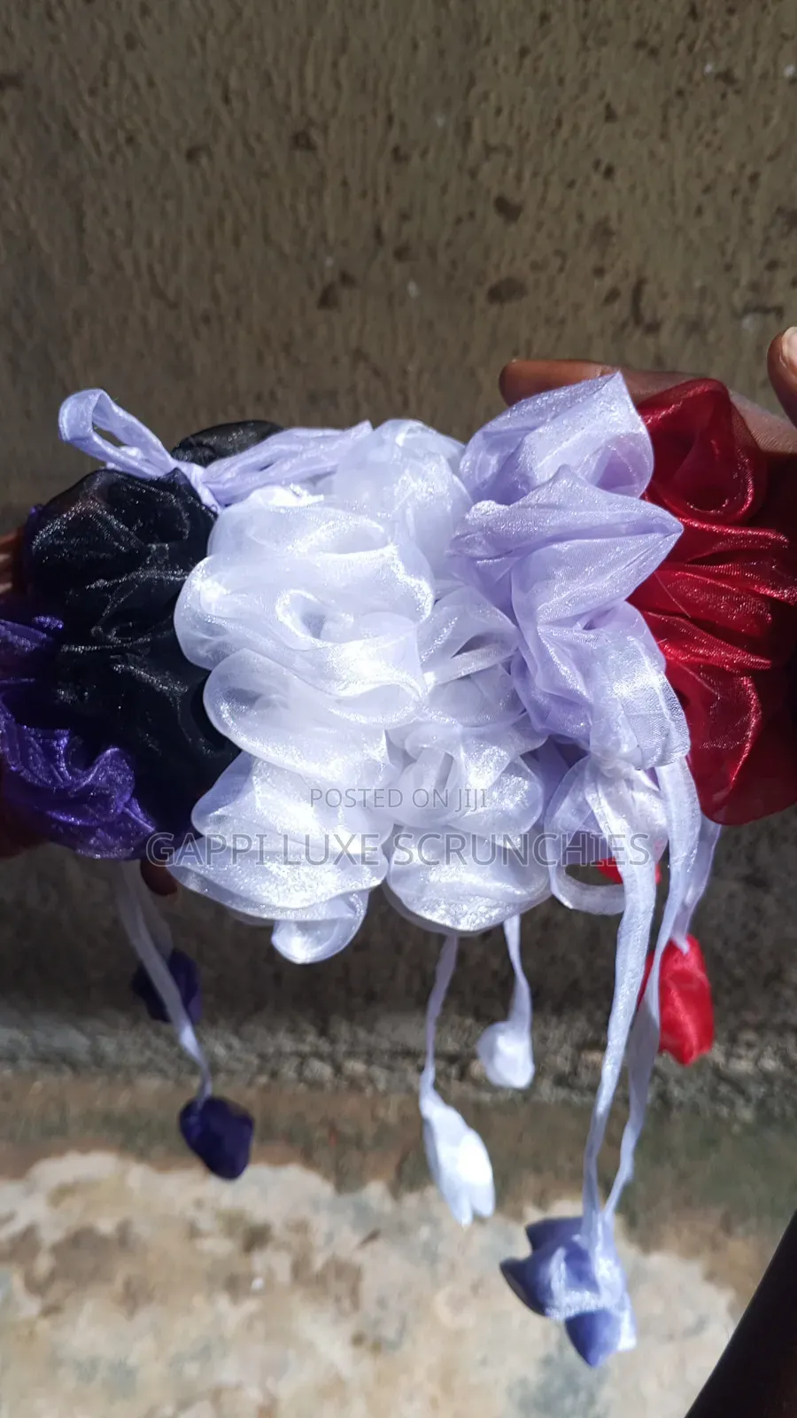 Tulip Organza Scrunchies