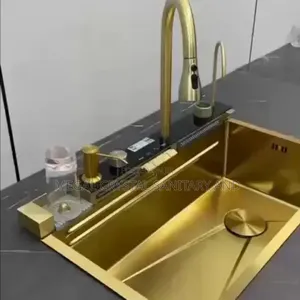 4 Button Golden Sink
