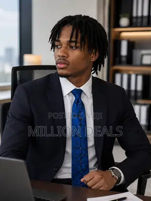 Slim Casual Men's Classic Tie Blue