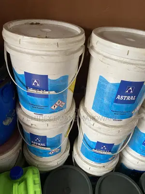 25kg Buckets of Astral Trichloroisocyanuric Acid Tablets.