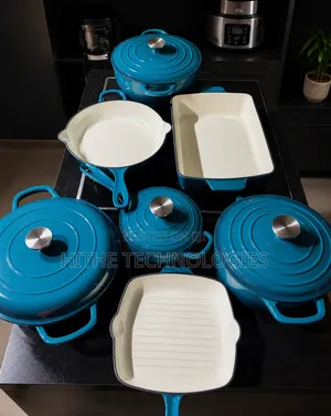 13pcs Cast Iron Comes With 2 Nonstick Spoons (Delivery Only)