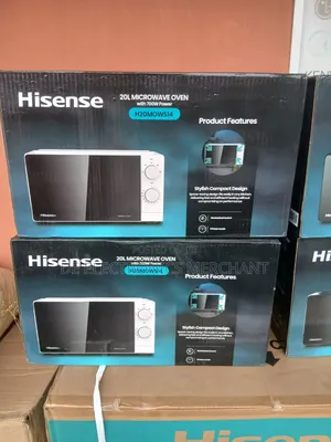 Brand New Original Hisense 20 Liters White Manual Microwave Oven.