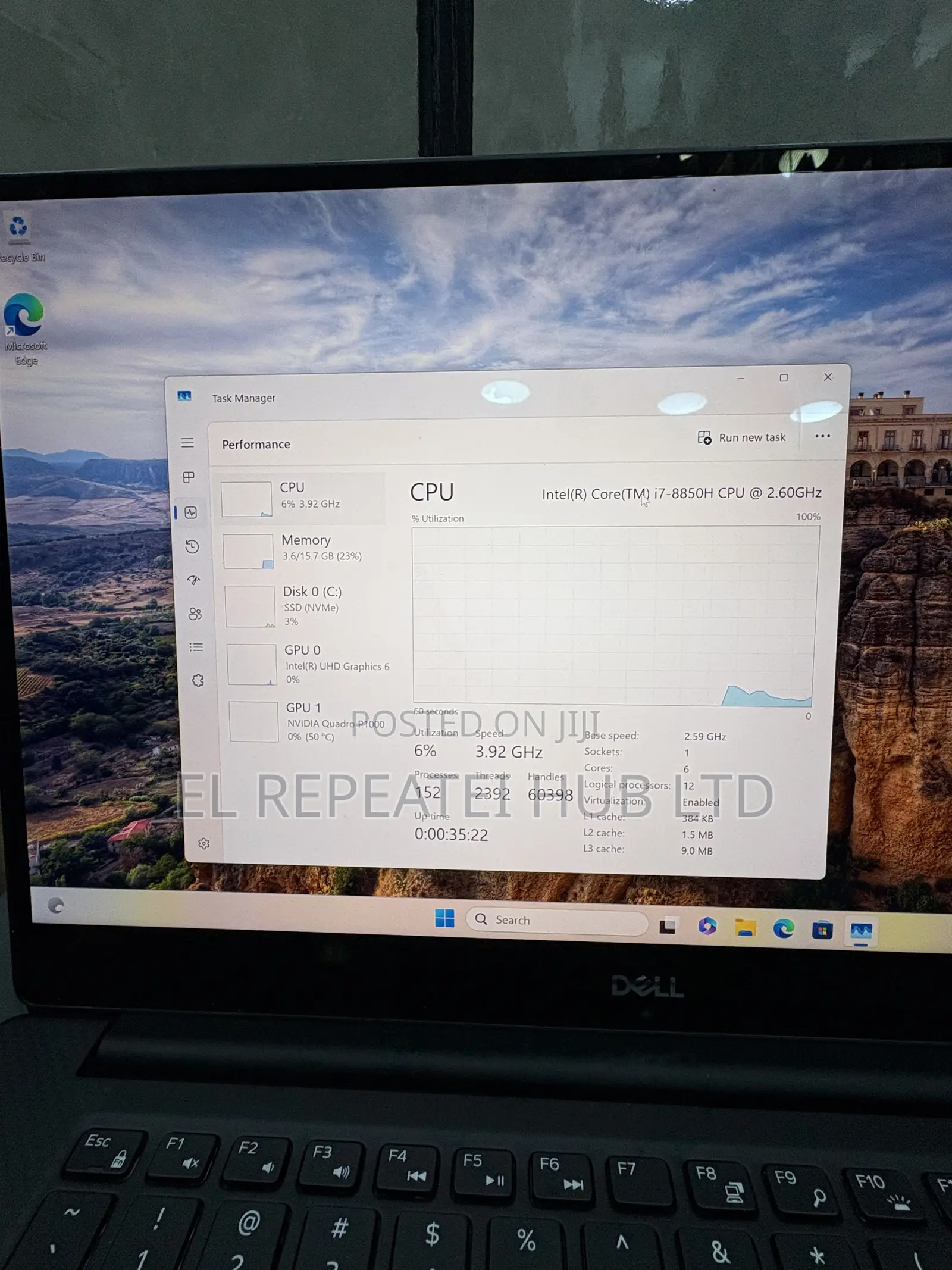 Laptop Dell Precision 5530 16GB Intel Core i7 SSD 512GB