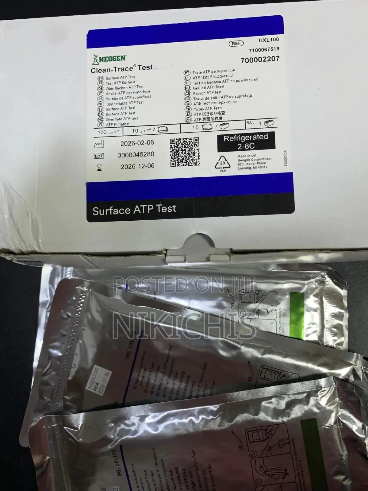 Neogen Clean-Trace Surface ATP Test Swab UXL100