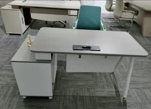 Modern Executive Office Desk With Side Cabinet – Premium Quality