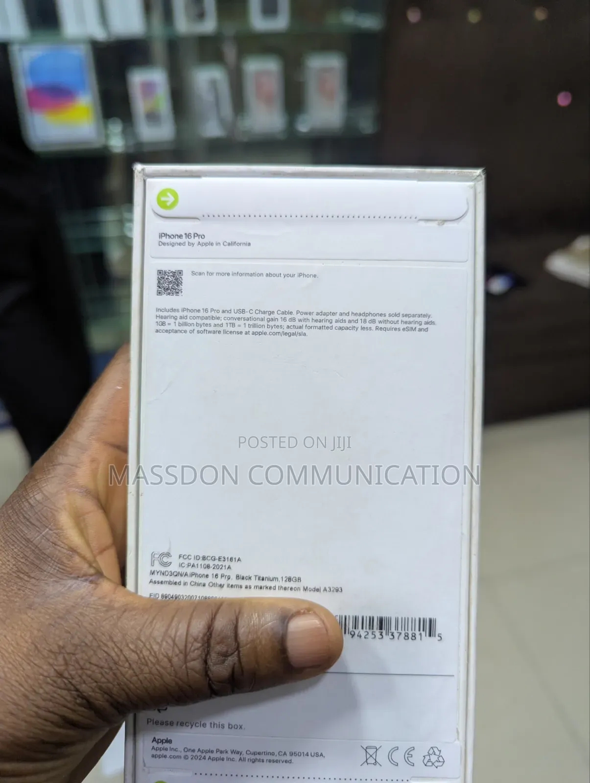 New Apple iPhone 16 Pro 256 GB Black